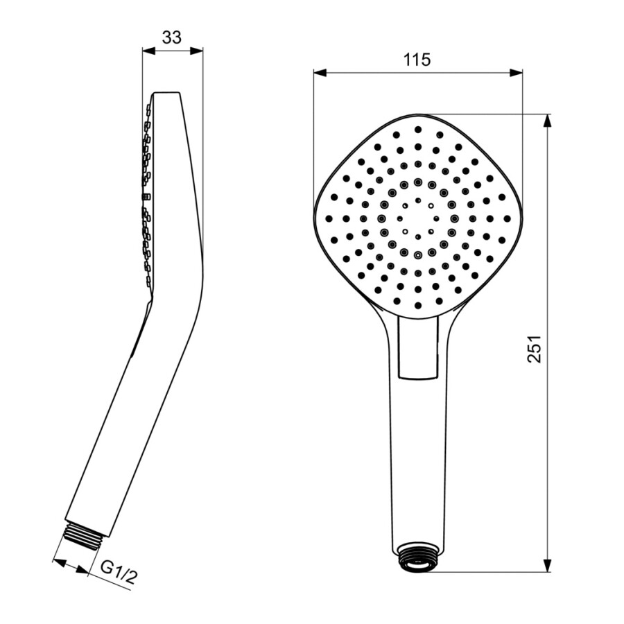 Ideal Standard B2232AA IdealRain лейка душевая Evo Diamond L3