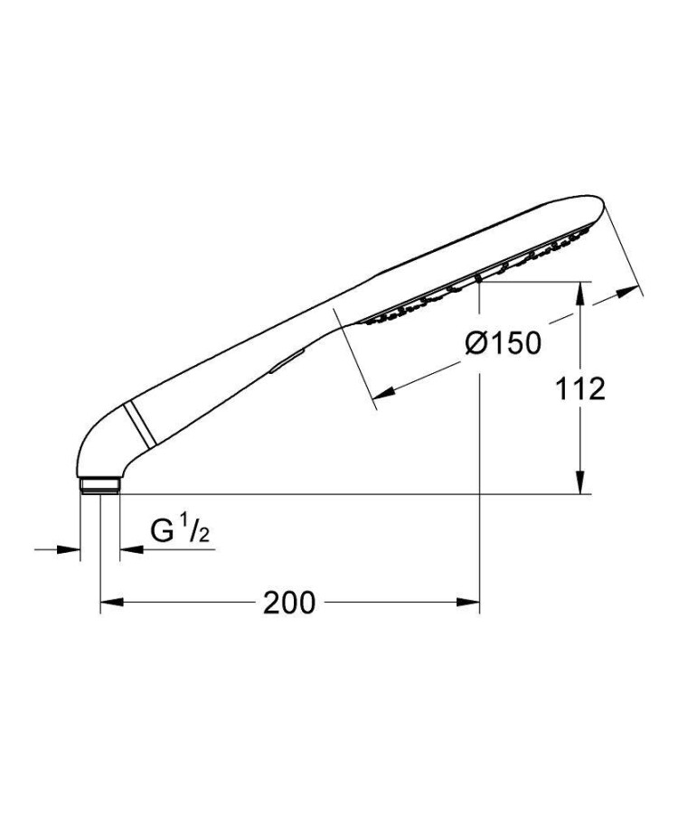 Grohe Rainshower Icon 27276LS0 ручной душ белая луна/зеленый