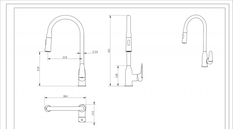 Bravat Arden F7362395CP-ENG смеситель для кухни хром