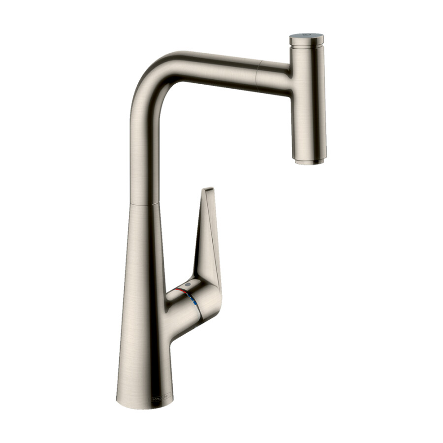 Hansgrohe Talis Select S 300 Смеситель для кухни с выдвижным изливом сталь 72821800