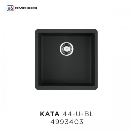 Omoikiri Kata 44-U-BL 4993403 кухонная мойка аrtgranit черный 44х42 см