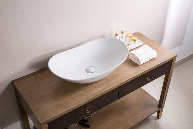 BelBagno BB1404 раковина накладная 60 см белая