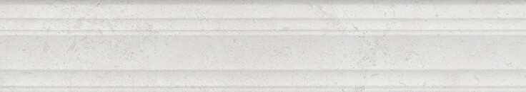 Керамическая плитка Бордюр Багет Kerama Marazzi Прованс Гране Белый матовый обрезной 40x7,3x2,7 KMB2BLF001BR
