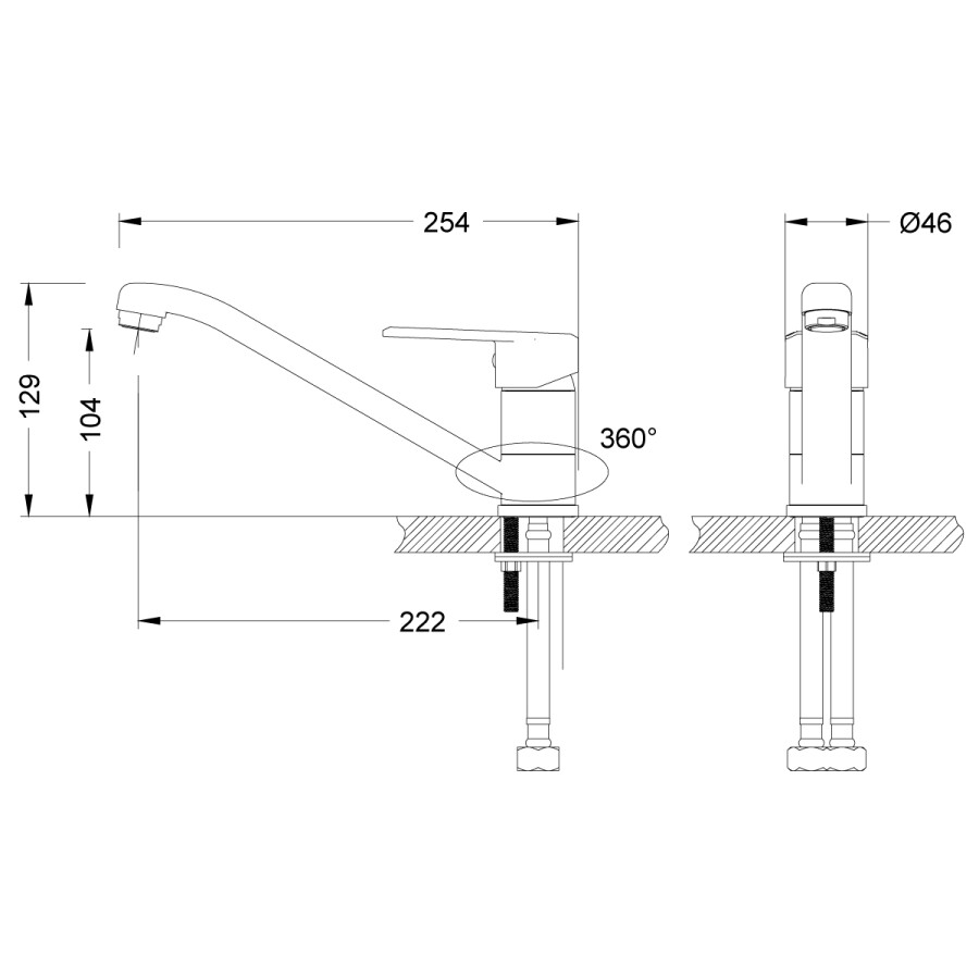 Lemark LM0304C Point смеситель для кухни хром