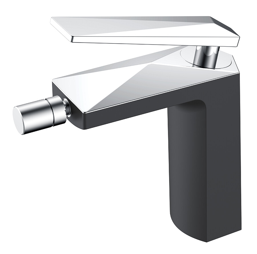 Смеситель для биде Boheme Venturo Черный / Хром 376-B