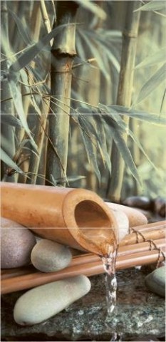 Уралкерамика Бамбук 36х75см декор панно настенный из 3 шт 
