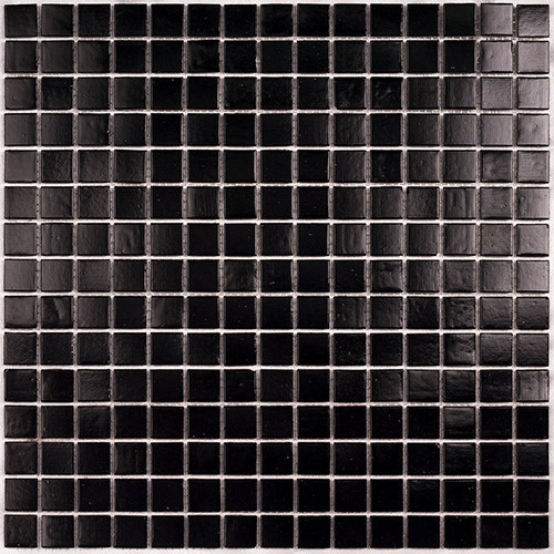 Bonaparte Simple Black (на бумаге) 32х32 см мозайка стеклянная черная