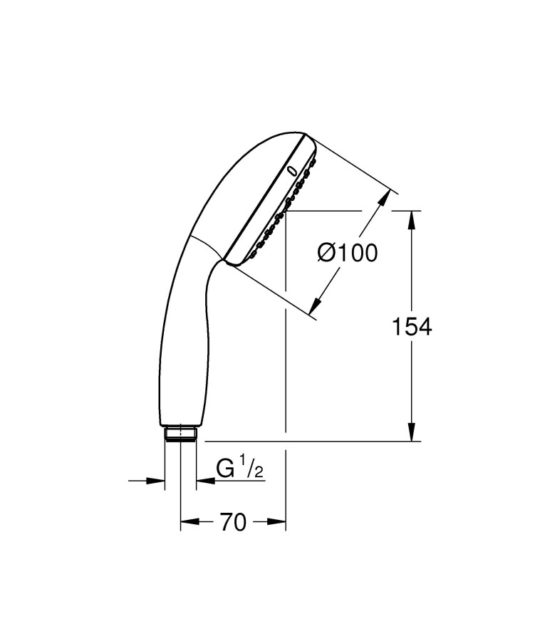 Grohe New Tempesta 27923001 ручной душ