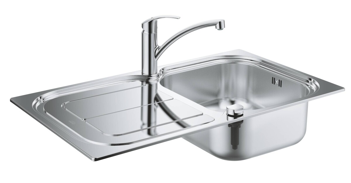 Grohe K300 45-S 31565SD0 мойка кухонная 86*50 и смеситель для кухни Eurosmart 33281002