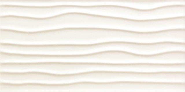 Tubadzin All in White White Stripes 4 60х30 см плитка настенная структурная белая