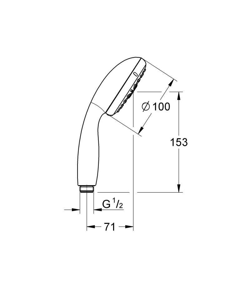 Grohe New Tempesta 28421002 ручной душ