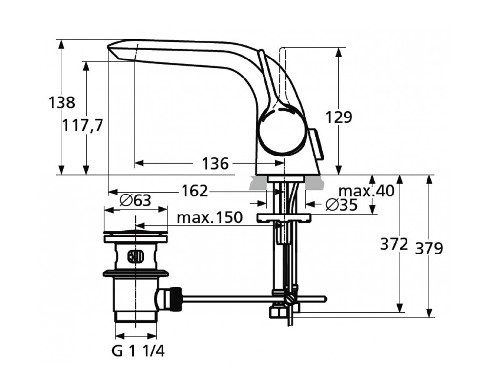 Ideal Standard Melange A4260AA смеситель для раковины