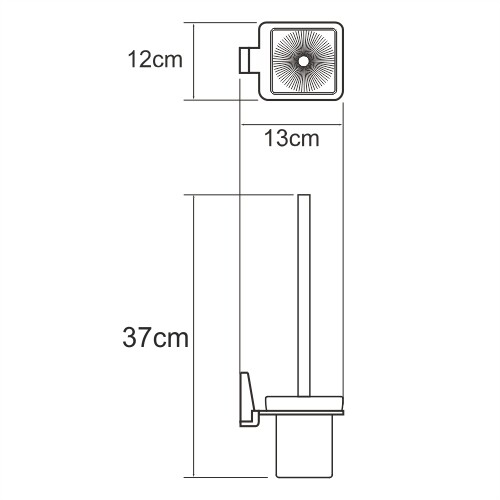 WasserKRAFT Lopau K-6027 туалетный ершик хром