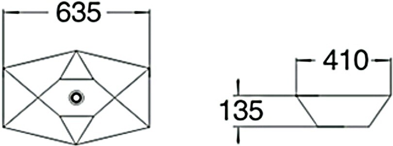 SantiLine SL-1059 раковина накладная 63 см