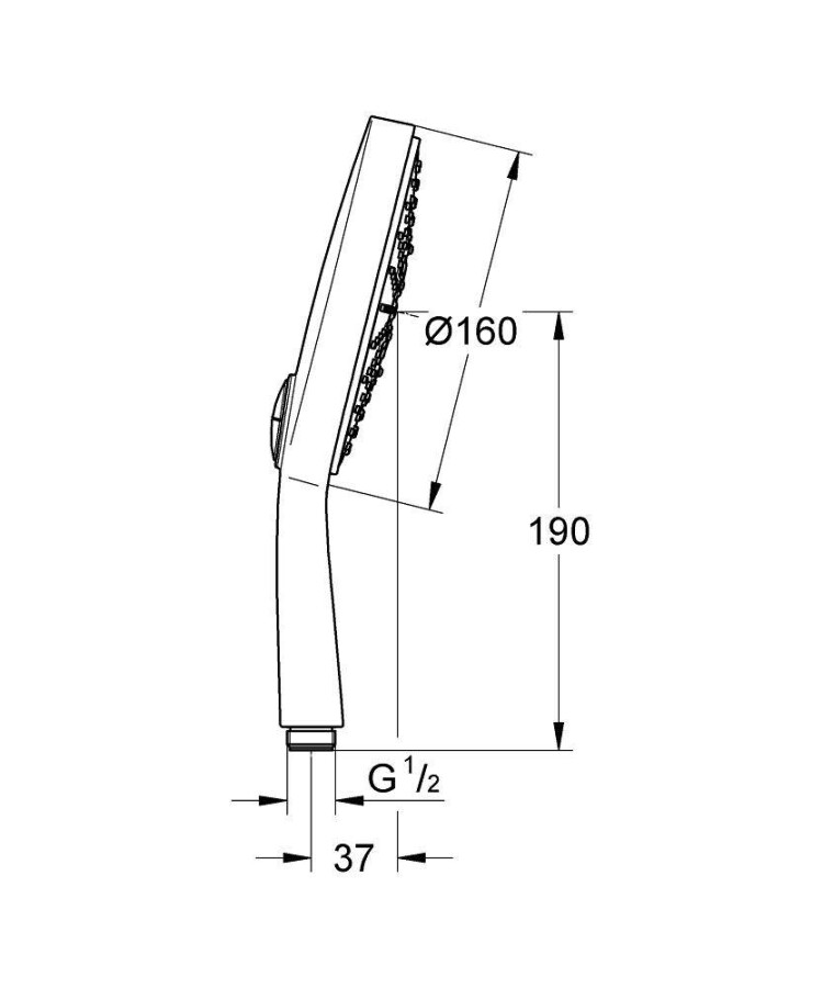 Grohe Power&Soul Cosmopolitan 160 27668000 ручной душ