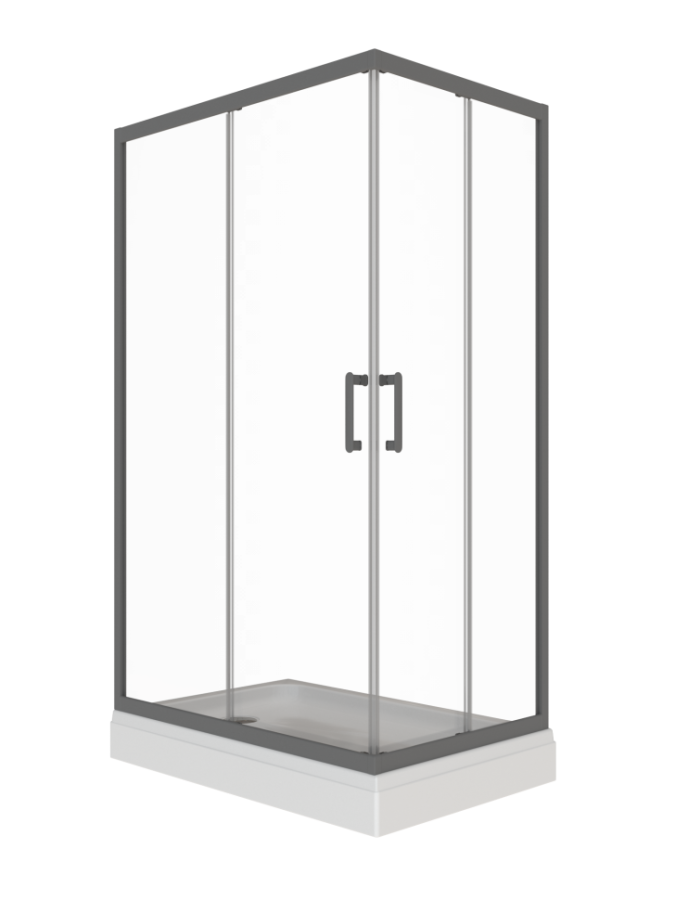 Triton pro Душевое Ограждение Фикс-Графит 120х90 Щ0000077406