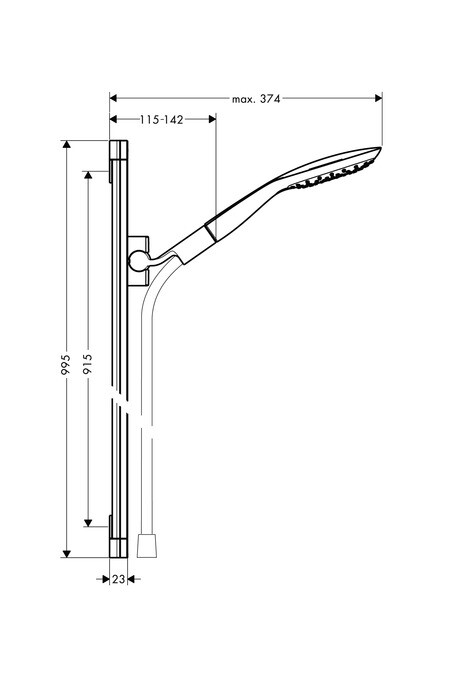 Hansgrohe PuraVida Unica 27853400 душевой набор