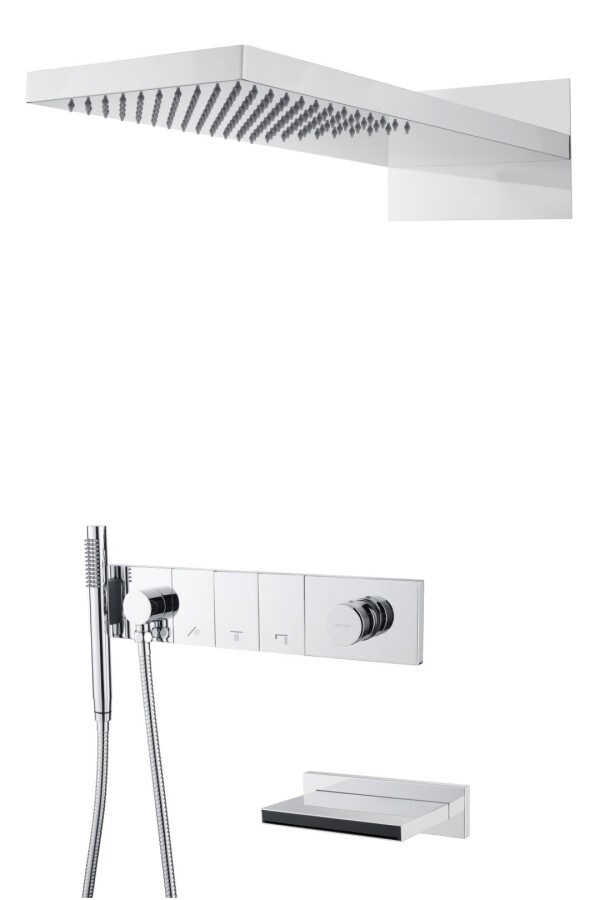 Душевая система трехпозиционная с изливом Boheme Zodiac Хром 132-2-CR