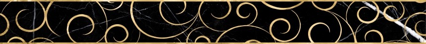 Lasselsberger Миланезе Дизайн 1506-0160-1001 бордюр настенный Флорал Неро 6x60 см