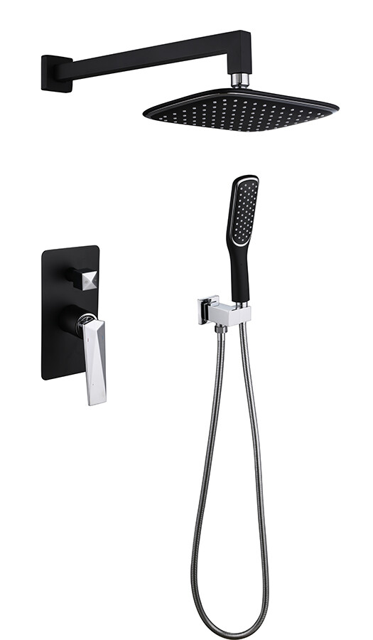 Душевая система без излива Boheme Venturo Черный / Хром 374-B