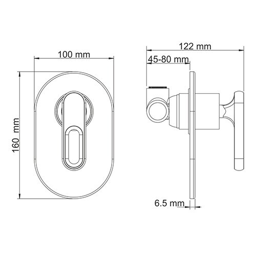 WasserKRAFT Kammel 1851 смеситель для душа хром