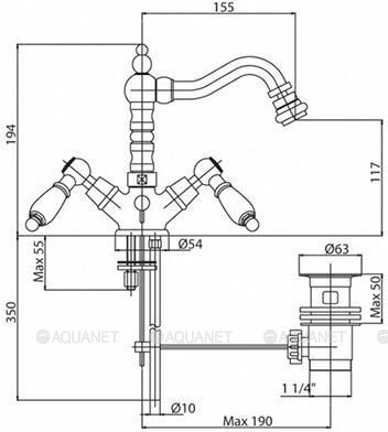 Cezares First BS2-03-Nc смеситель для биде золото
