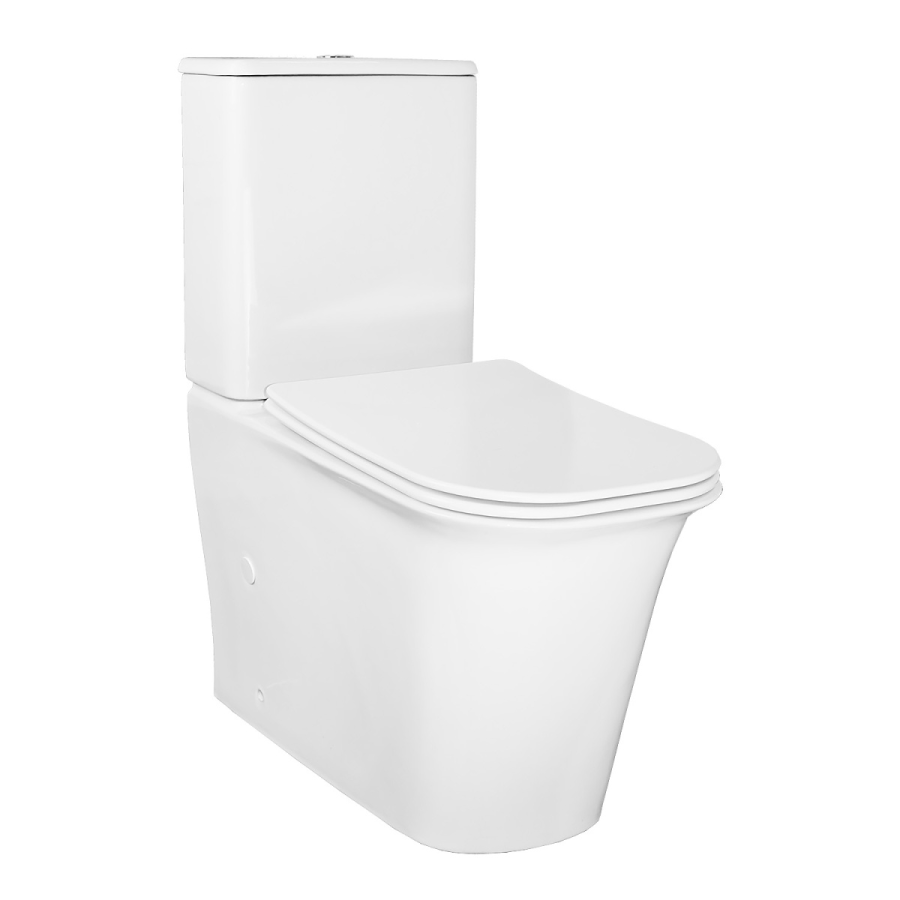 Azario VELISE унитаз напольный безободковый с сиденьем микролифт AZ-1222A