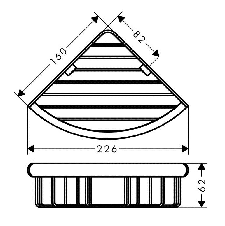 41710000 Hansgrohe Logis Universal угловая корзинка