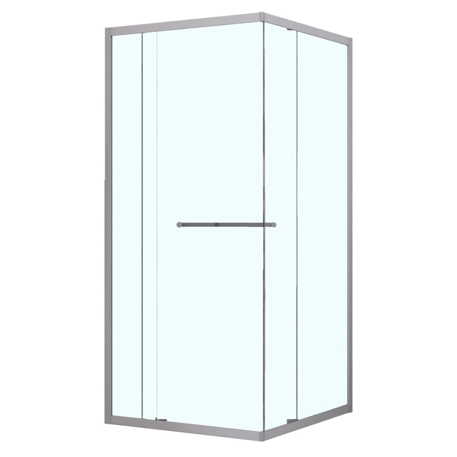 Душевое ограждение Azario Monako 900х900х1950 сдвижная дверь, прозрачное стекло 6 мм, профиль хром AZ-L47-90-CH-CL