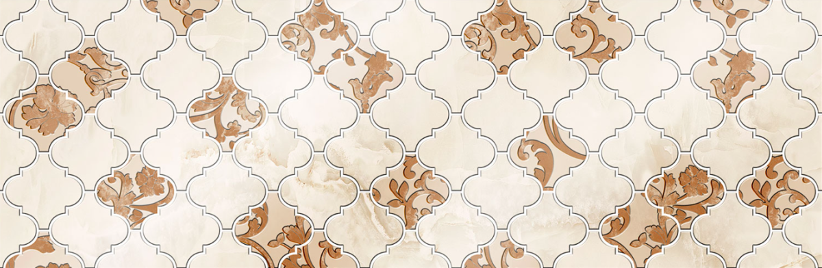 Плитка настенная 706A Eurotile Yakutsk Декор 29,5х89,5