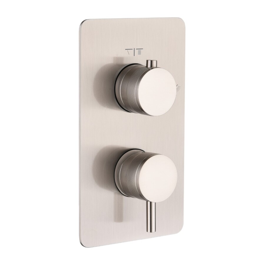 Смеситель встраиваемый 2-х проходной Boheme Cell Nickel Brush 135-2-NB