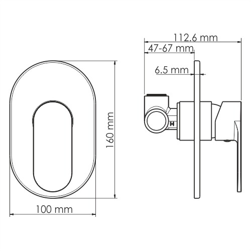 WasserKRAFT Mindel 8551 смеситель для душа белый