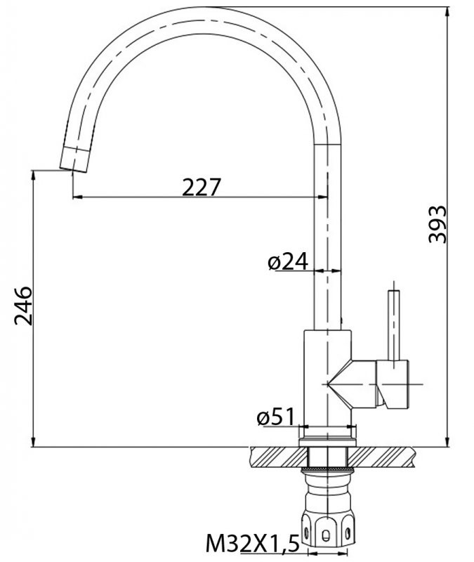 BelBagno Armonica ARM-LAM-IN смеситель для кухни сатин