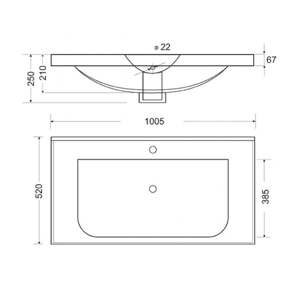 Mirsant Soho Quadro 100 см тумба с раковиной Deep УТ000046012