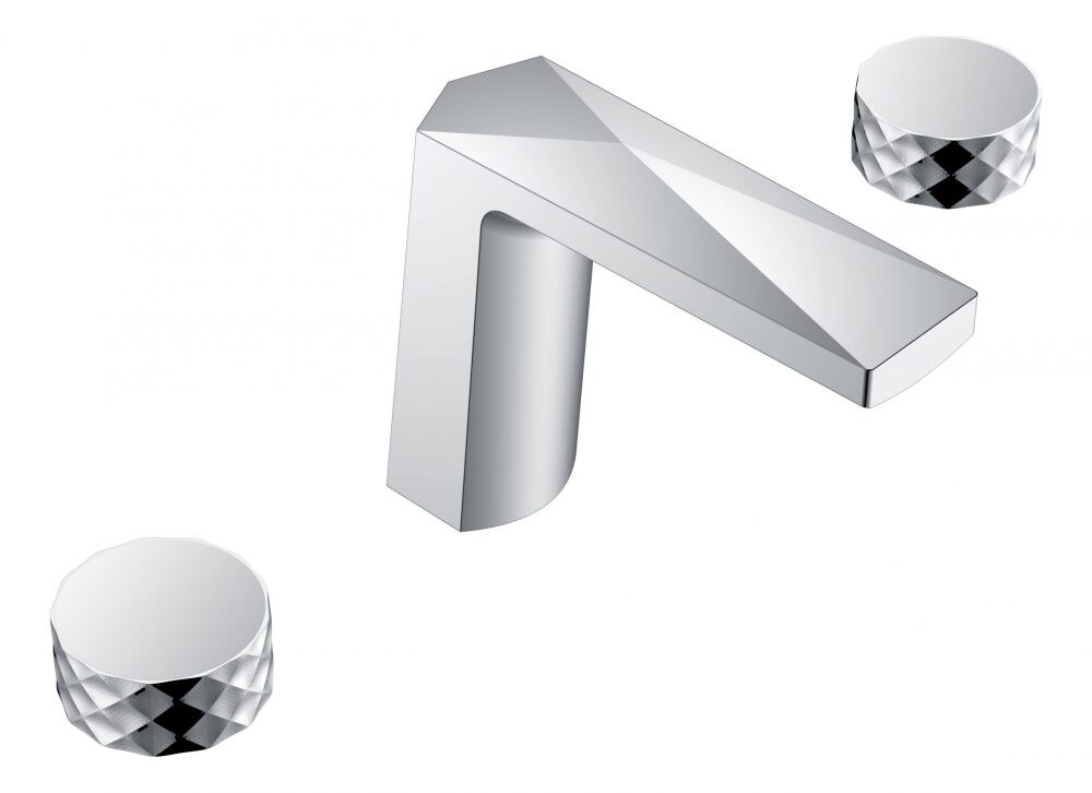 Смеситель врезной для раковины на 3отв. Boheme Venturo Хром 150-CR-DIAMOND