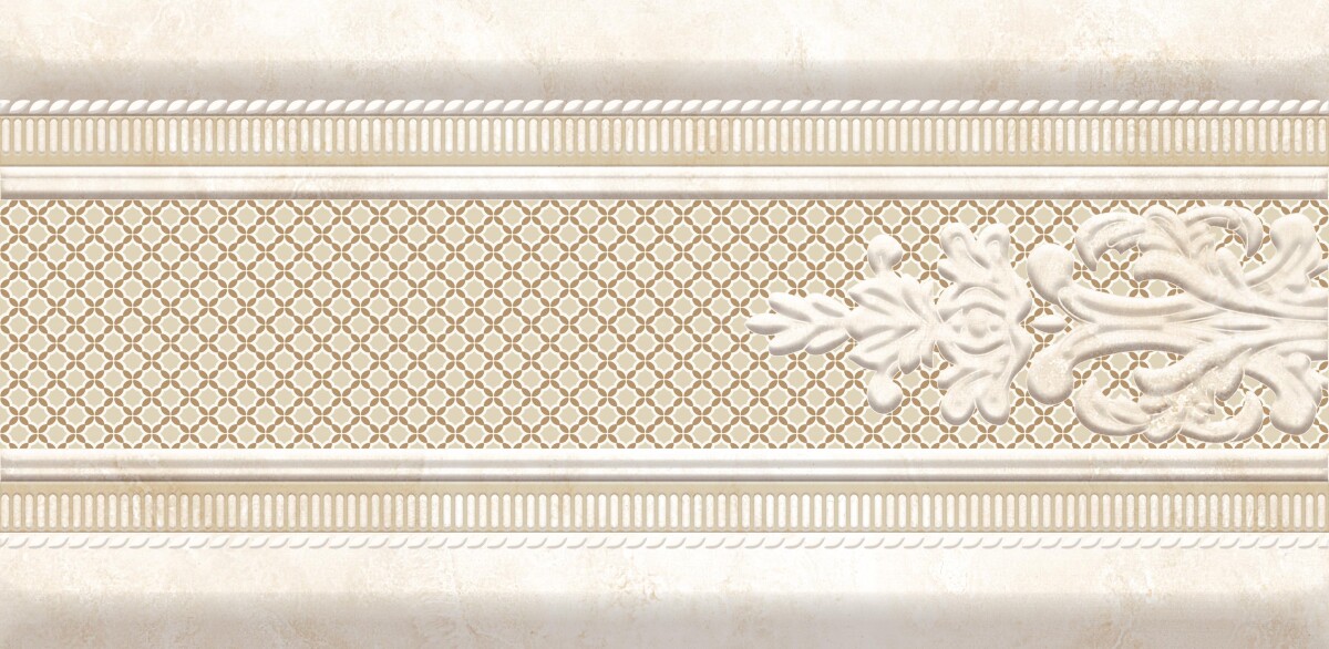 Плитка настенная бордюр 71 Eurotile Crystile. 14,5x29,5
