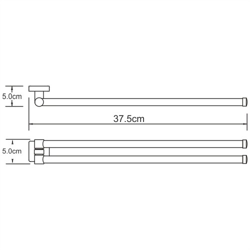 WasserKRAFT Dill K-3931 полотенцедержатель хром