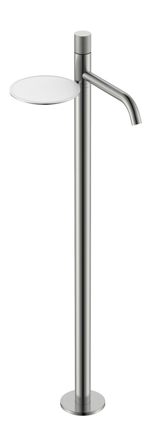 Смеситель для раковины напольный Boheme Stick ручка Spirale Nickel Brush 120-NB.4