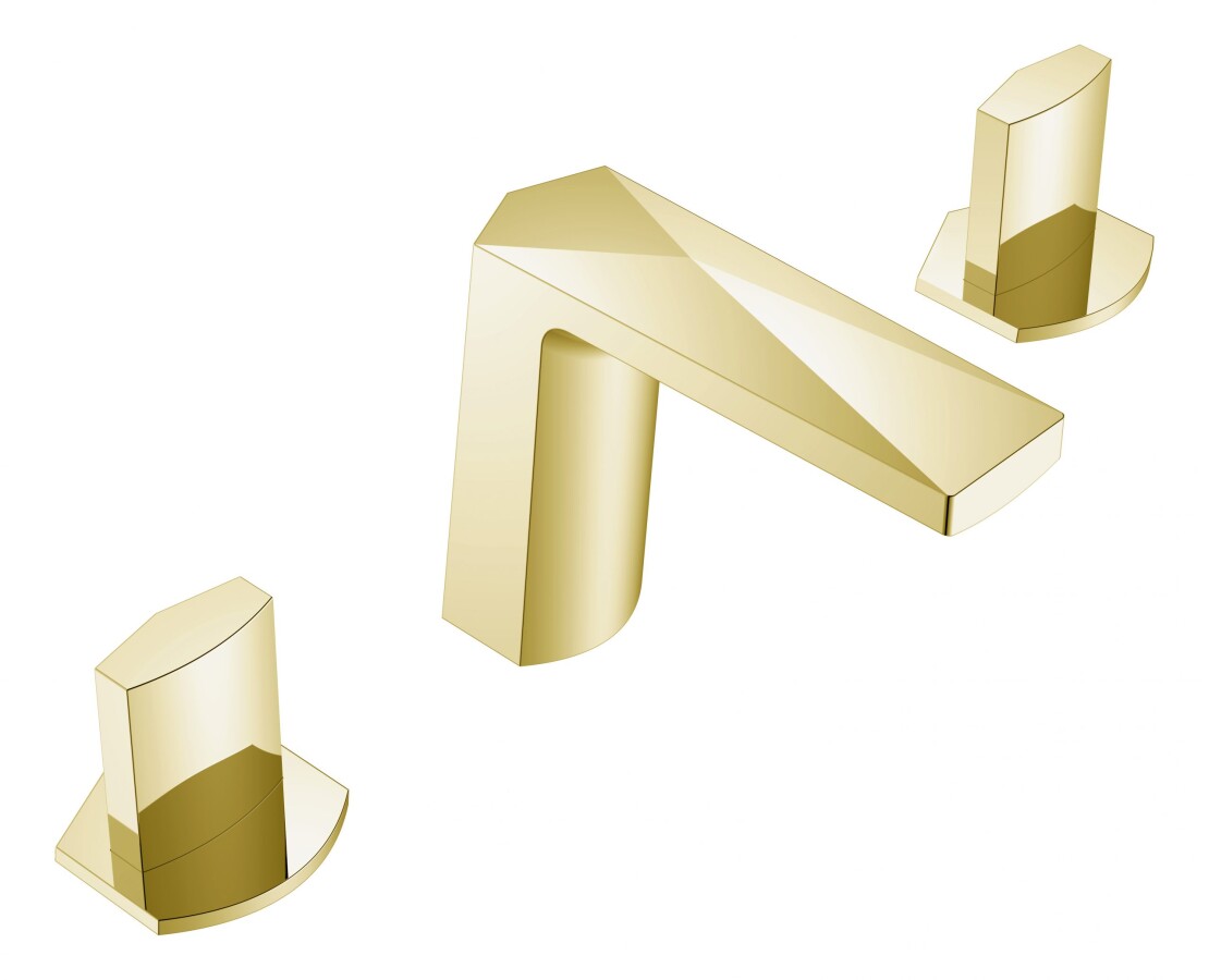 Смеситель врезной для раковины на 3отв. Boheme Venturo Matt Gold 150-MG-ICE