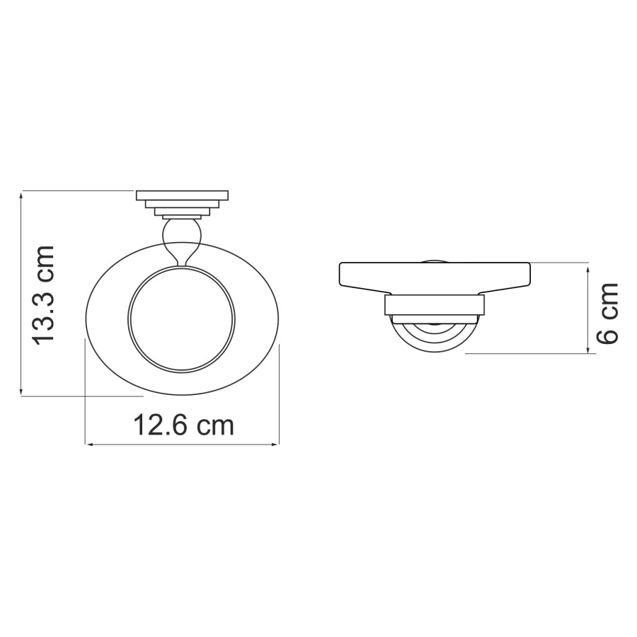 WasserKRAFT Ammer K-7029 мыльница хром