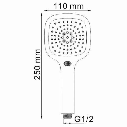 WasserKRAFT A065 ручной душ хром