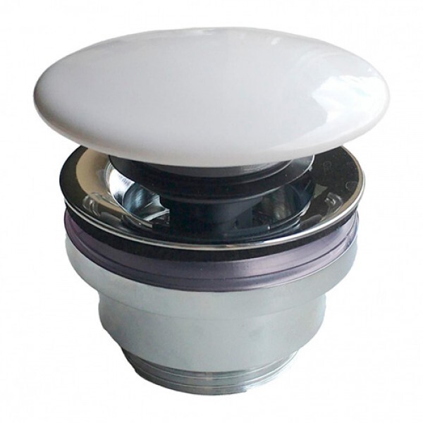 Kerama Marazzi Plaza DR.1/WHT донный клапан с керамическй крышкой для раковин