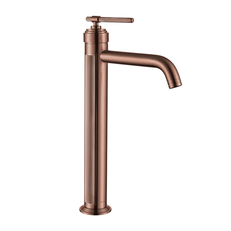 Смеситель для умывальника высокий Boheme Eterna Copper Brushed 172-CB