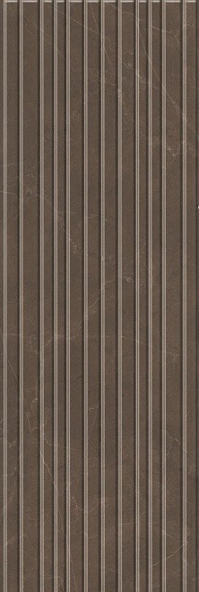 Kerama Marazzi Низида 25х75 см плитка настенная коричневая глянцевая структурная