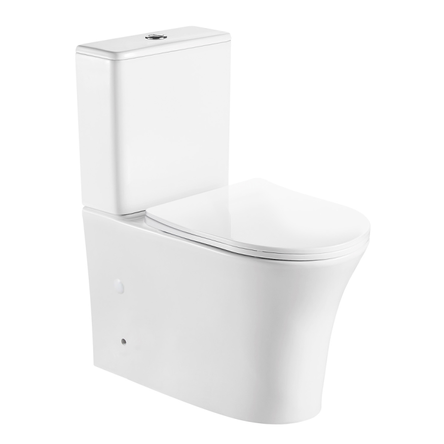 Azario ANTEO ROUND унитаз напольный безободковый с сиденьем микролифт AZ-1219A