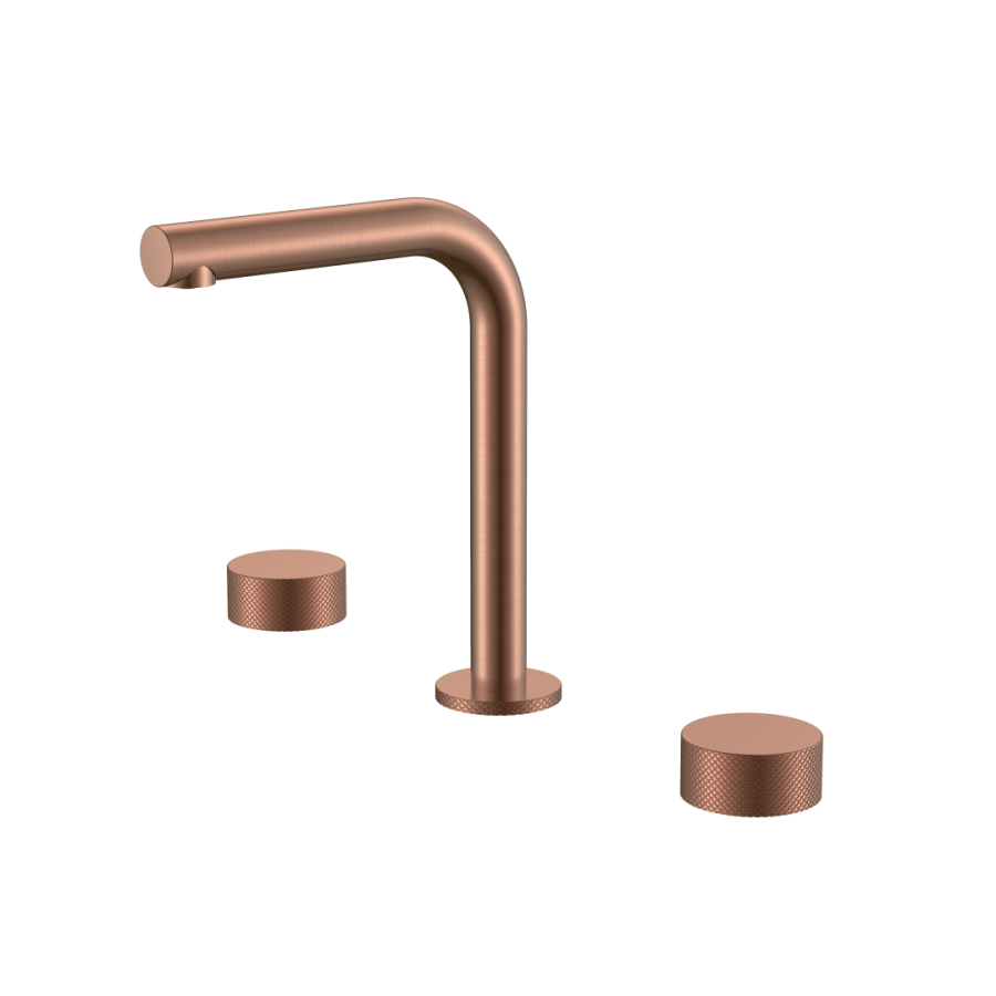 Смеситель для раковины Boheme Stick ручка Touch на 3 отв. Copper Brushed 152-CB.2