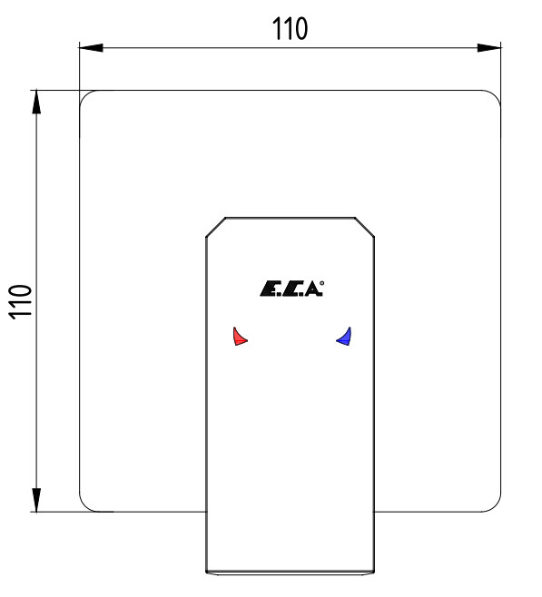 E.C.A. Tiera 102167105C1EX-K смеситель для душа черный