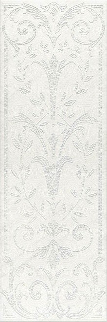 Kerama Marazzi Борсари 25х75 см HGDA12612103R декор настенный белый орнамент матовый