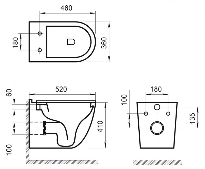 BELBAGNO SENSO-R BB017CHR унитаз подвесной