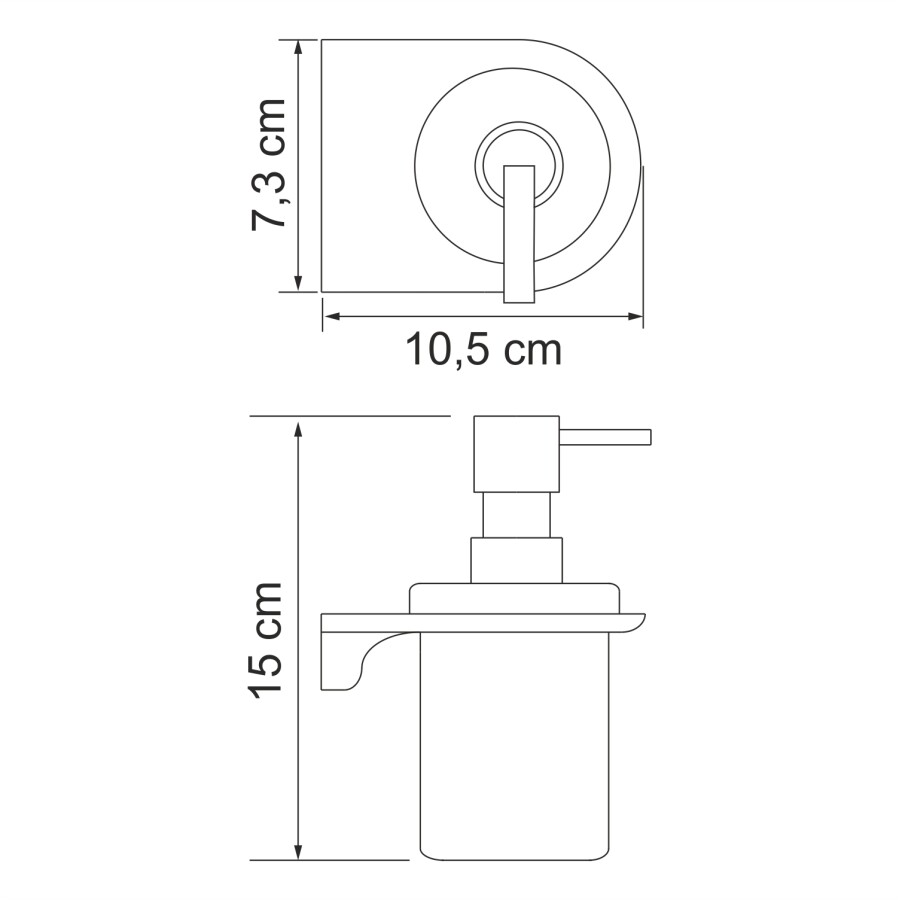 WasserKRAFT Kammel K-8399 дозатор жидкого мыла хром